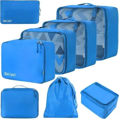 Produktbild von Famanu Verpackungswürfel Set 8 Teile - Leichte Reiseorganizer für Koffer