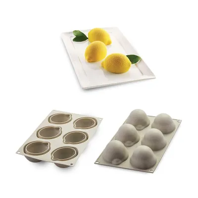 Obrázek produktu pro Silikomart 26.261.13.0065, Obruč na dort, Béžová, Silikon, 106 ml, 6 kusů, Itálie