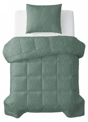 Productafbeelding van Sleeptime All-in one Lazy dekbed Dorian Groen 140 x 200 Met Kussensloop cm