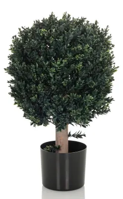 Image de Buis artificiel, plante décorative, 65 cm, arbre artificiel facile d'entretien, adapté à un usage intérieur et extérieur, buis, vert 871055