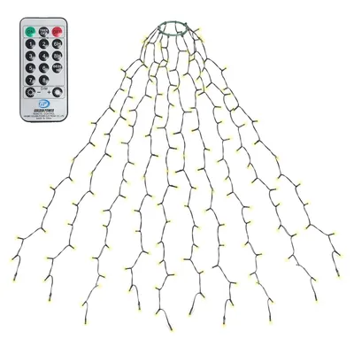 Produktbild von Salcar LED Lichterkette Weihnachtsbaum 10 x 1,5m Weihnachtsbeleuchtung 9 Beleuchtungsmodi mit Ring und Fernbedienung