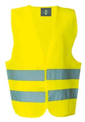 Imagen del producto de Chaleco de seguridad para niños, modelo LT4279 (talla 104-116), color amarillo reflectante