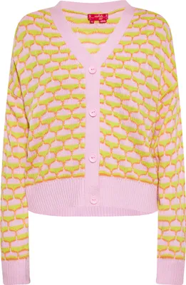 Produktbild von SWIRLY damen strickjacke - pink limone orange, XS