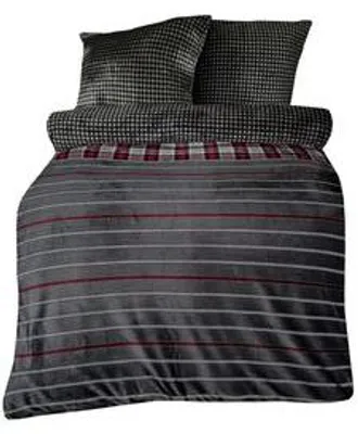 Produktbild von 3 tlg Winter Thermo Fleece Flausch Nicky Wende Bettwäsche 200x200 Jona