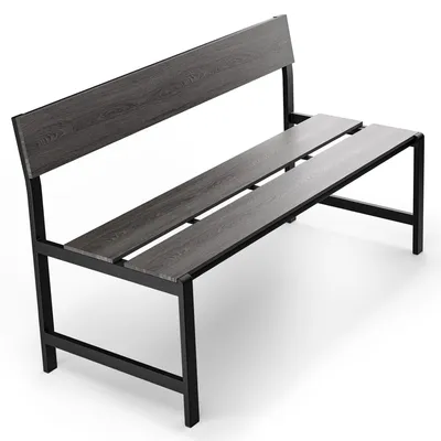Produktbild von di volio Gartenbank ITRI - Grau, Sitzbank in Holzoptik, wetterfest, 130 cm