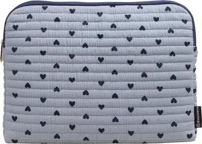 Produktbild von Exacompta Laptophülle 13-14'' Herzen - Blau 17266E