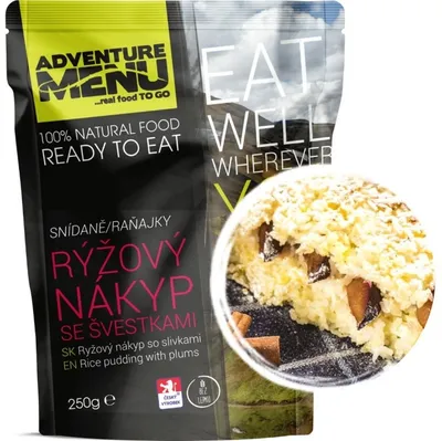 Produktbild von Adventure menu Milchreis mit Pflaumen, 250g