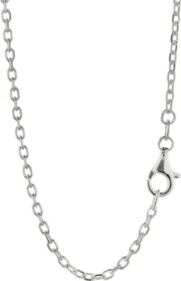 Produktbild von Halskette 45cm Ankerkette 925 Silber 4fach diamantiert 1,8mm breite Silberkette