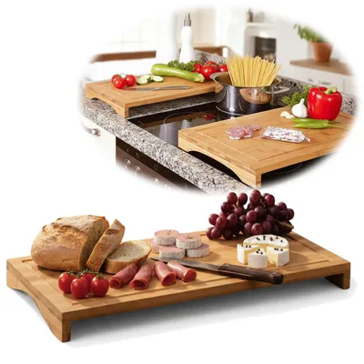 Produktbild von LS-LebenStil XL Holz Schneidebrett Herdabdeckplatte 54x28cm Küchenbrett Holzbrett Abdeckung Herd Abdeckplatte Kochfeld-Abdeckung Glaskeramikkochfeld Induktion
