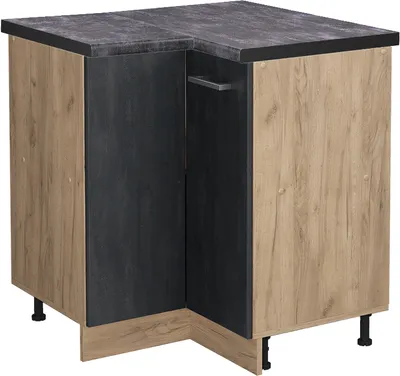 Obrázok produktu pre Rohová spodná skrinka Vicco R-Line Čierny betón 75.6 cm AP Antracit, Model 47528
