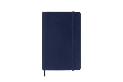 Produktbild von Moleskine 18 Monate Wochen Notizkalender 2022/2023, Pocket/A6, 1 Wo = 1 Seite, rechts linierte Seite, Kt, Saphir