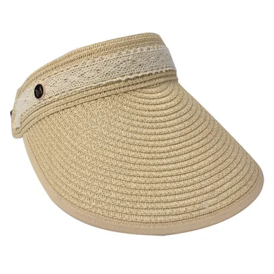 Image de Juleeze Sonnenblende taille unique Beige Papierstroh