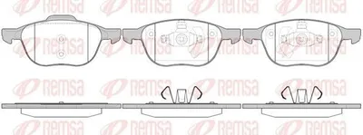 Produktbild von REMSA Bremsbeläge Satz Vorne Bremsklötze für FORD FOCUS III Turnier 1082.00