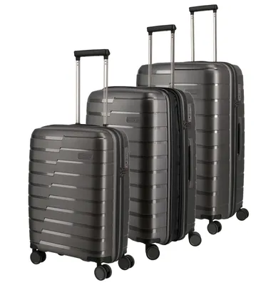 Produktbild von Travelite AIR BASE 3tlg. Set L/M/S (4 Räder) - Anthrazit