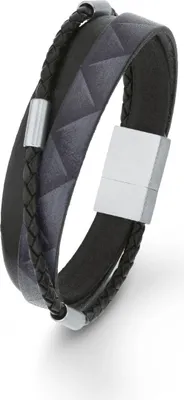 Produktbild von s.Oliver Jewel Herren Armband Leder SO1464/1 - 566568
