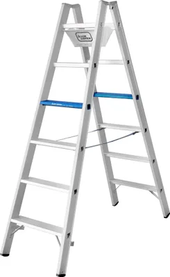 Produktbild von Iller Stufen Stehleiter Alu Ergo Plus eloxiert 2x4 Stufen