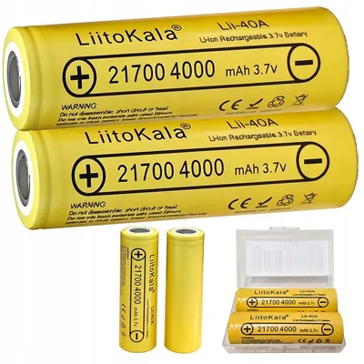 Zdjęcie produktu dla Akumulator LiitoKala Lii-40A 2x Akumulatorek 4000mah 21700 3.7 V Li-ion