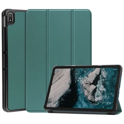 Produktbild von Hülle für Nokia T20 10.4 Zoll Smart Cover Etui mit Standfunktion und Auto Sleep/Wake Funktion Dunkelgrün