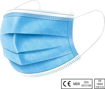 Produktbild von Meditrade Suavel® Protec OP-Maske Grün Packung | Packung (50 Stück)