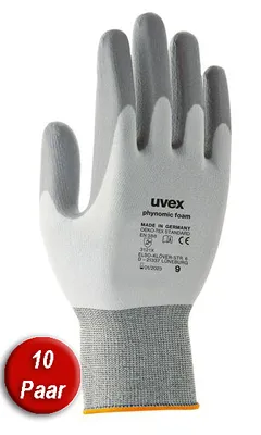 Produktbild von Uvex 6005007, Grau, Weiß, Erwachsener, Erwachsener, Unisex, 1 Stück(e), Elasthan, Polyamid