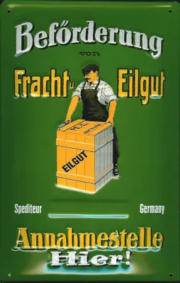 Produktbild von Blechschild Nostalgieschild Fracht Eilgut Spedition