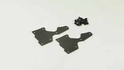 Immagine prodotto di Supporto in fibra di carbonio per il braccio anteriore inferiore, spessore 1,0 mm, completo di viti, 2 pezzi.