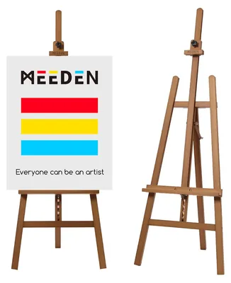 A-Rahmen Staffelei aus massivem Buchenholz, höhenverstellbar 145-193 cm
