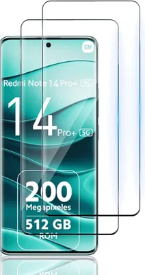 Produktbild von Schutzhülle für Xiaomi Redmi Note 14 Pro Plus 5G Panzerfolie Display Schutz Full 9H