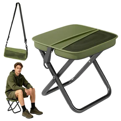 Produktbild von Faltbarer Campingstuhl mit Schultergurt, Tragfähigkeit 100 kg