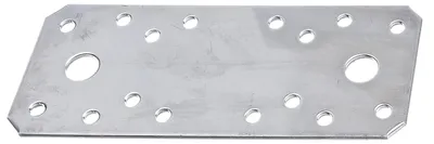 Immagine prodotto di Alberts 836375 Connettori piatti, zincati sendzimir, 96 x 35 x 2,5 mm, set da 50