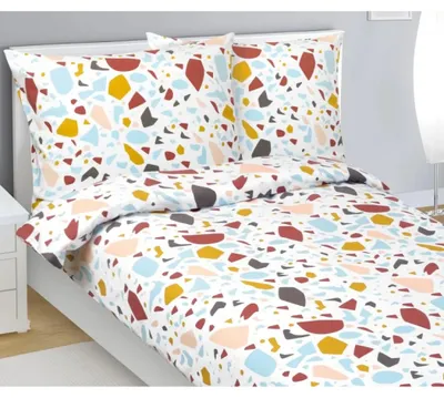 Obrázek produktu pro Flanelové povlečení - 140x200 cm. 70x90 -  modrá,oranžová