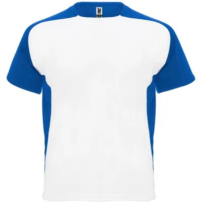 Image de Roly Sport - T-shirt « Bugatti » pour hommes/femmes unie LT2876 (M) (blanc/bleu roi)