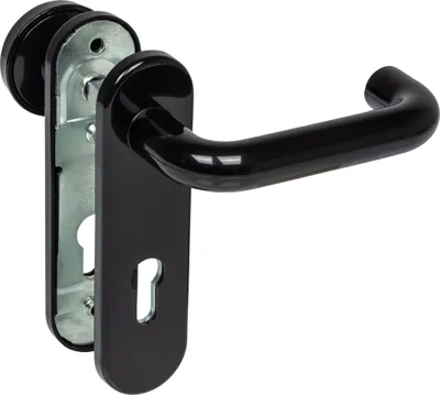 Immagine prodotto di Hörmann FS Wechselgarnitur D-110 Kurzschild PZ Knopf K-130 Kunst. schwarz 454685