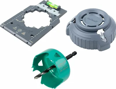 Obrázek produktu pro Wolfcraft 5897000 Instalační sada zásuvek pro sádrokartonové desky