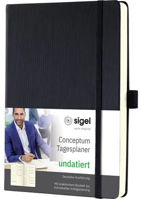 Obrázok produktu pre sigel CO705 sigel Conceptum knižný kalendár, DIN A5, večný, čierny