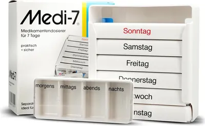 Zdjęcie produktu dla Medi 7 puszka na leki na 7 dni biała 1 szt