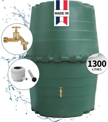 Image de Cuve récupérateur à eau vert 1300l - Graf - 995096 - top tank