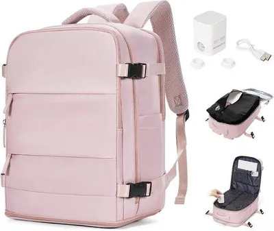 Productafbeelding van BJLFS Handbagage, 40 x 30 x 20 cm, voor Ryanair, rugzak, reizen, cabine, vliegtuig, 20 l, handbagage, 40 x 20 x 25 cm