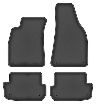 Imagen del producto de Alfombrillas de moqueta para Audi A4 B6 2002-2006 (cabrio) – juego de 4 piezas, gris grafito, a medida – Wielganizator DURBAN
