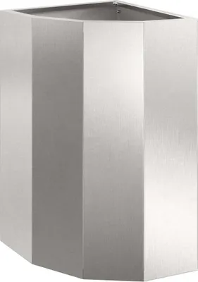 Produktbild von Eckpflanzer Silber 30 x 30 x 50 cm Edelstahl