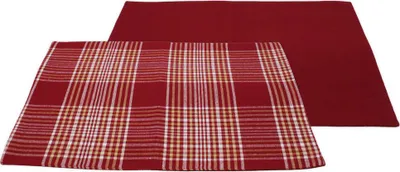 Produktbild von Home Elements Tischsets Winterkaro, 6er-Set, 33 × 45 cm