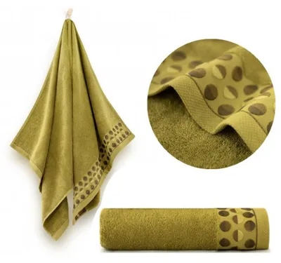 Productafbeelding van Handdoek - 100% katoen - 450 g/m² - 70x140 cm - Extra absorberend - Olijfgroen - Hoge kwaliteit - ZEN2