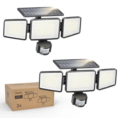 Produktbild von Philips Stehleuchten 12,4 W, Schwarz, Kunststoff, III, Modern, Garten, Terrasse, Bewegungssensor, Tag-/Nachtsensor