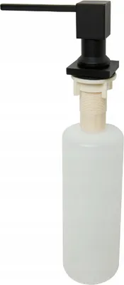 Immagine prodotto di ADGO® Dispenser per sapone liquido 400 ml Pompa quadrata Nero opaco