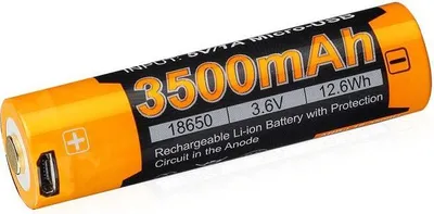 Zdjęcie produktu dla Fenix ARB-L18-3500U, Bateria do ponownego naładowania, Litowo-jonowa (Li-Ion), 3500 mAh, 0,5 mm