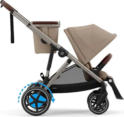 Produktbild von CYBEX e-Gazelle S, Betthimmel, Traditioneller Kinderwagen, Unisex, Faltbar, Beige, Graubraun