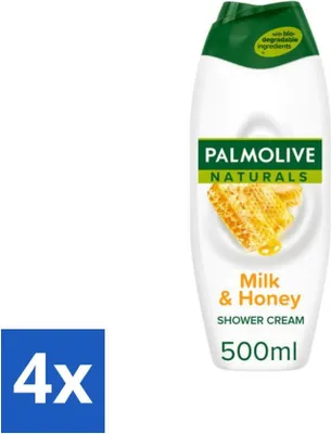 Produktbild von Palmolive Naturals - Duschcreme - Milch & Honig - 500 ml - Vorteilspack - 4 Stücke