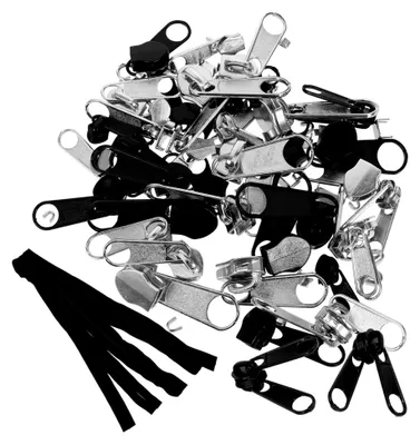Produktbild von Ersatz-Reißverschlussschieber aus Metall für Reparaturen an Gepäck, Kleidung, Taschen, Zelten und Näharbeiten