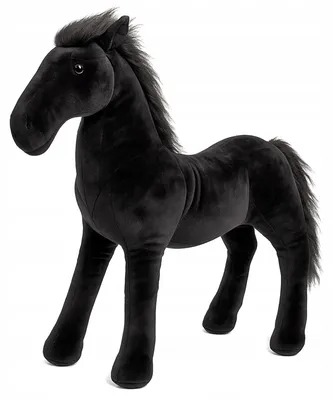 Produktbild von Plüschpferd Hobby Horse Schwarz für Kinder Groß