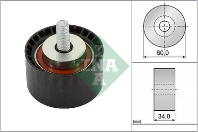 Produktbild von INA 532 0888 10 Umlenkrolle Zahnriemen für VOLVO XC60 (156) V70 III (135) V60 (155, 157) XC40 (536) XC60 II (246)